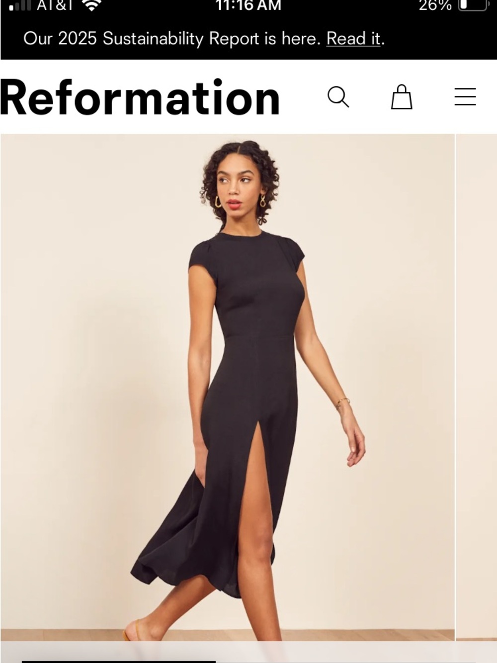 Gavin Reformation Ambrosia Floral Midi Dress